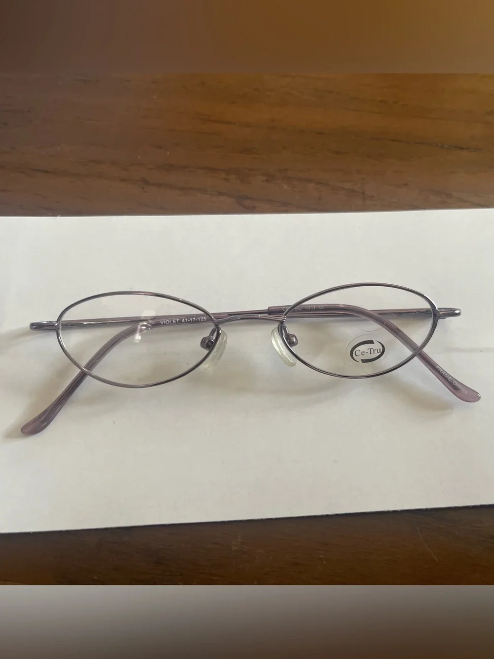 Oval Metal Frames in Violet - Glasses